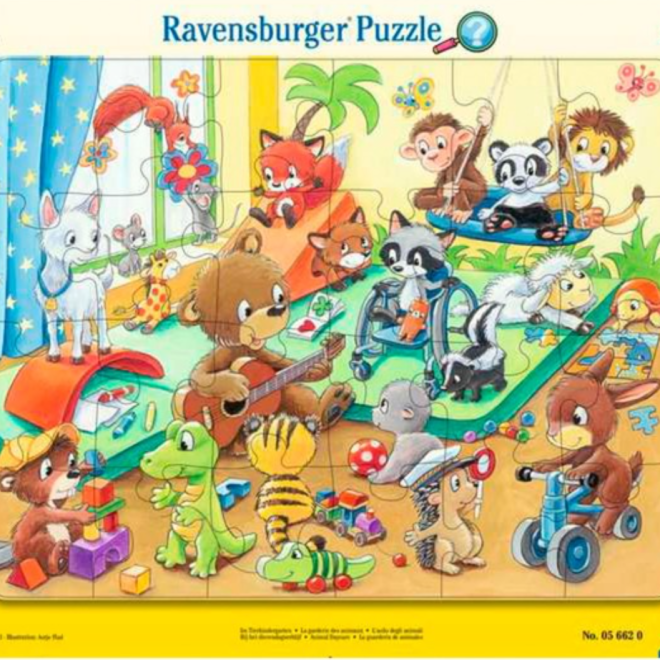 RAVENSBURGER Puzzle Zvířecí mateřská školka 24 dílků