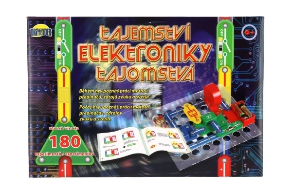 Tajemství elektroniky 180 experimentů na baterie v krabici 42x28,5x4cm od 6 let