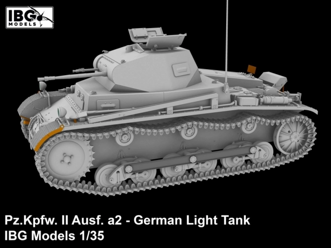 Plastikový model německého lehkého tanku Pz.Kpfw II Ausf. a2 1/35