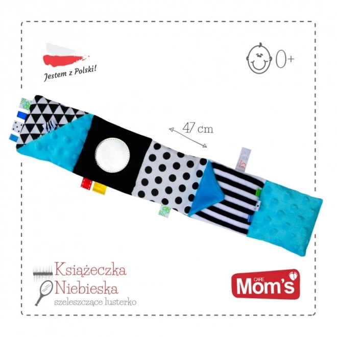 Dětská plyšová kniha Modrá