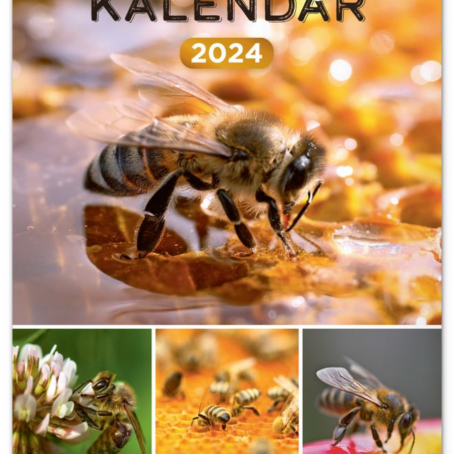 Nástěnný Včelařský kalendář 2024, 33 × 46 cm