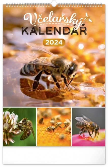 Nástěnný Včelařský kalendář 2024, 33 × 46 cm