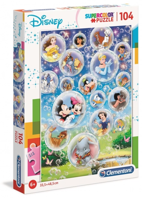 CLEMENTONI Puzzle Svět Disney 104 dílků