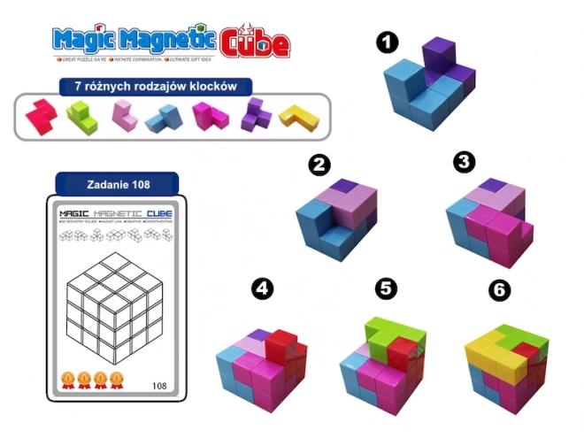 Magnetické kostky Magic Magnetic