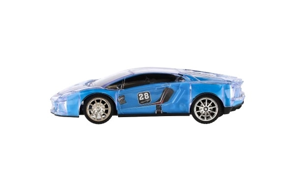 RC závodní auto se světelnými efekty - 16 cm