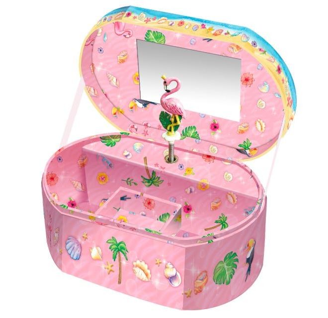 Oválná hrací skříňka Pecoware - Flamingo