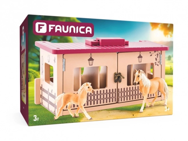 Dřevěná stáj pro 6 koní