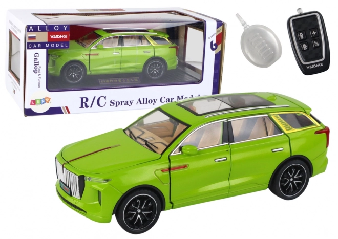 Hliníkový RC model auta 1:24 C Barva zelená