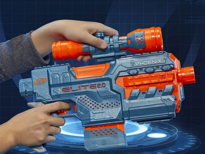 Pistole Nerf Elite 2.0 Phoenix s automatickým zaměřovačem a náboji