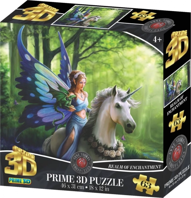 PRIME 3D Puzzle Říše kouzel 3D 63 dílků