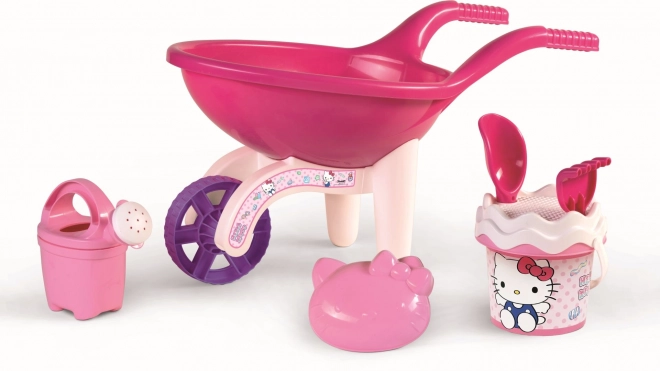 Kolečko Hello Kitty s velkou sadou na písek