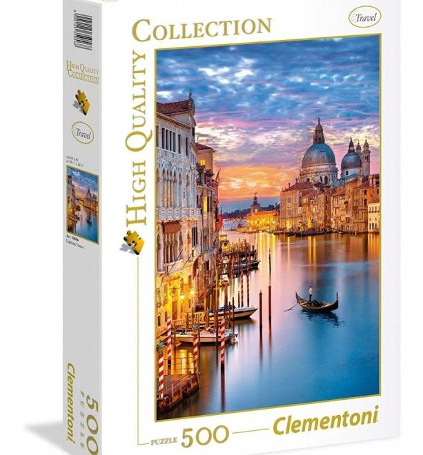 Puzzle 500 dílků Osvětlení Benátek