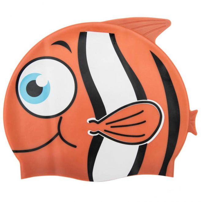 Dětská plavecká čepice Bestway fish 26025 – oranžová