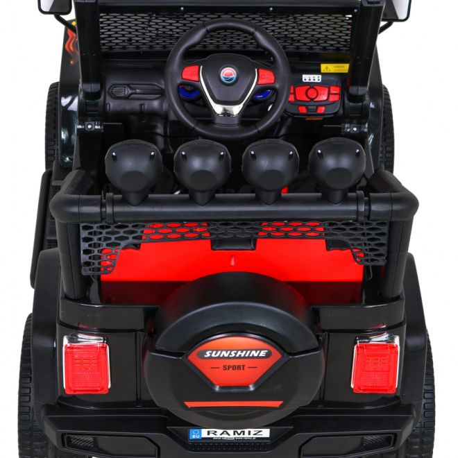 Terénní auto Raptor Drifter Flames + Dálkové ovládání + Pohon 4x4 + Úložný prostor + Pomalý start + MP3 LED