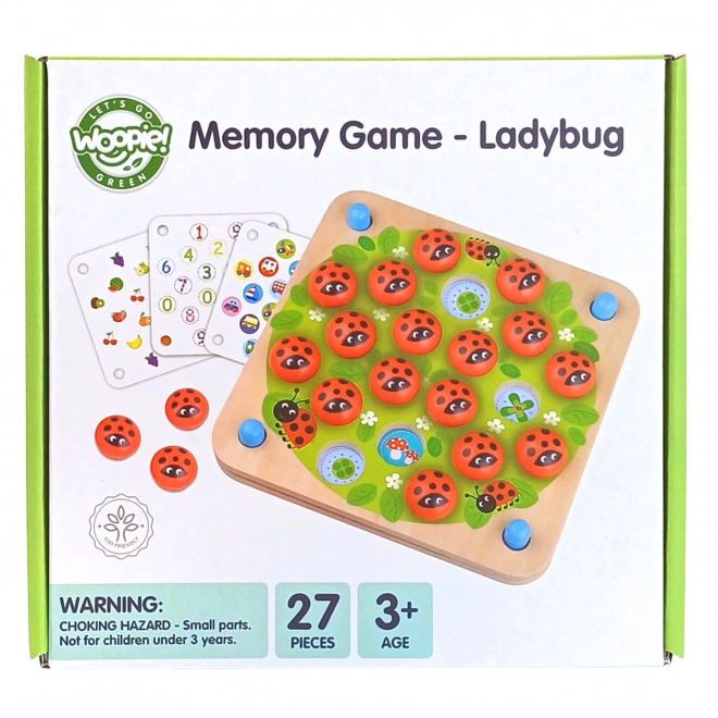 Dřevěná paměťová hra Woopie green
