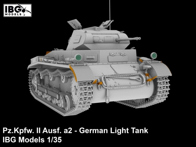 Plastikový model německého lehkého tanku Pz.Kpfw II Ausf. a2 1/35