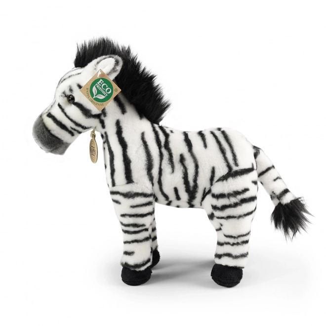 Plyšová zebra stojící 30 cm ECO-FRIENDLY