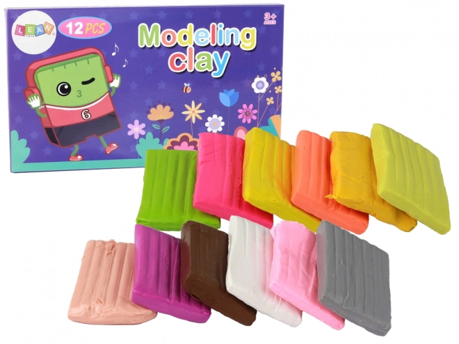 Modelovací hlína 12 barev Pastel Living Colours Mix Set