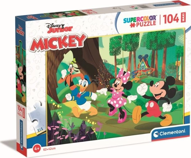 CLEMENTONI Puzzle Mickey a přátelé MAXI 104 dílků