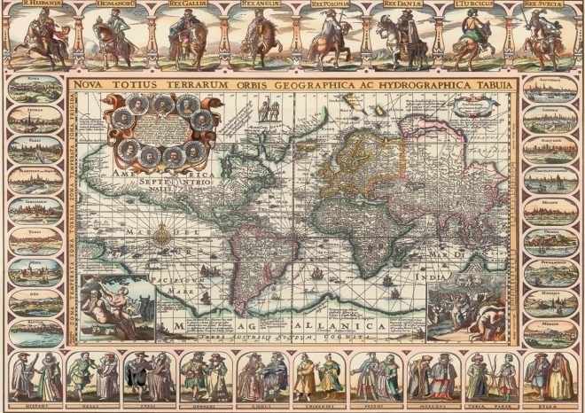 ART PUZZLE Puzzle Historická mapa světa 1000 dílků