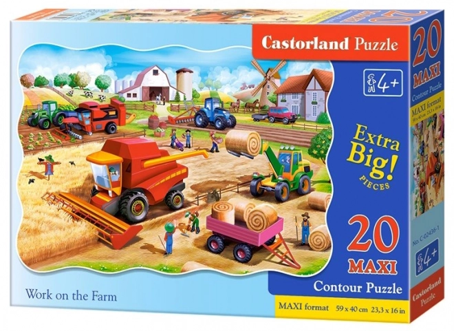 Puzzle 20 Maxi Práce na Farmě