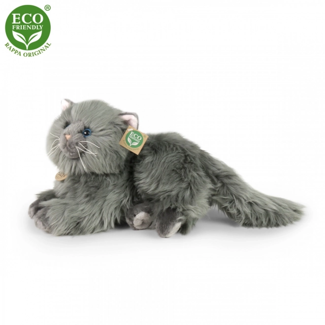 Rappa Plyšová perská kočka šedá ležící 30 cm ECO-FRIENDLY