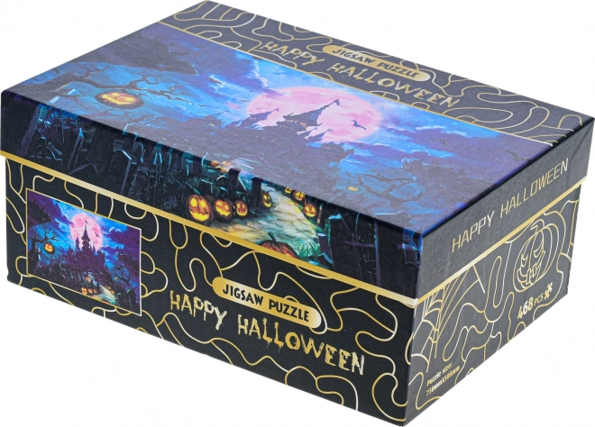 Puzzle Happy Halloween: Strašidelný zámek 468 dílků