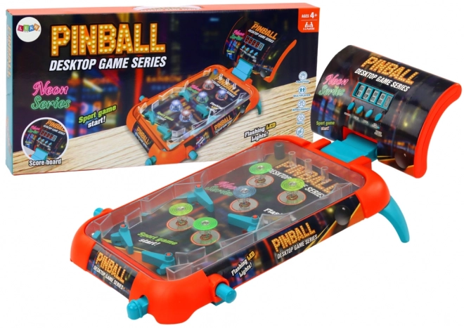 Pinball hra pro zručnost s LED světly a zvuky