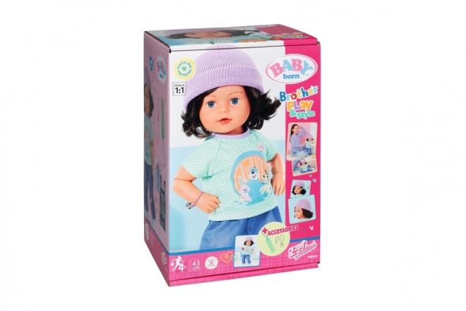 Starší bratříček BABY born Play & Style, 43 cm