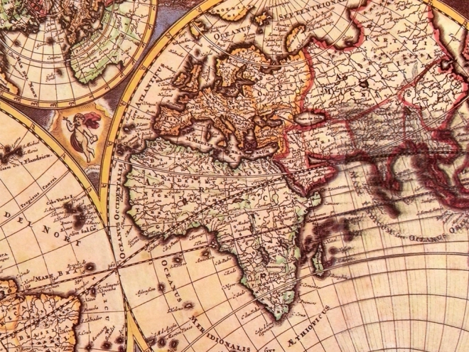 Antická mapa světa puzzle 1000 dílků