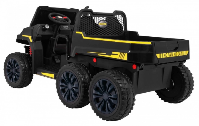 Auto Farmer Truck pro 2 děti Black + pohon 4x4 + Remote Control + Kiper + Audio LED