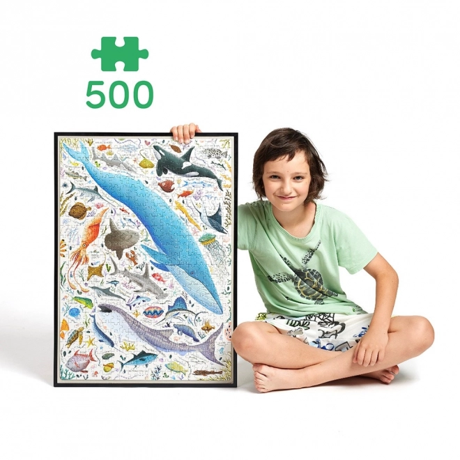 Puzzle Puzzlove Ryby a vodní živočichové 500 dílků