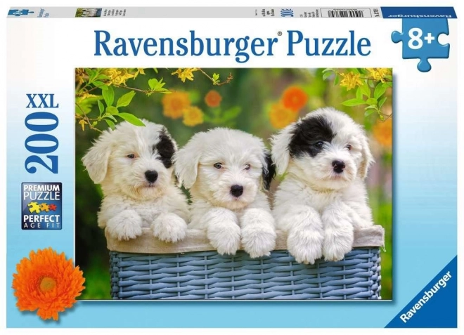 RAVENSBURGER Puzzle Roztomilá štěňata XXL 200 dílků