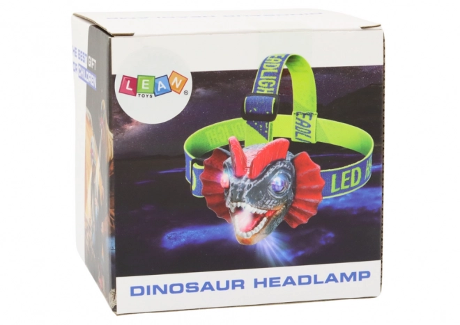 Čelovka Dinosaurus Nastavitelný pásek 3 LED diody