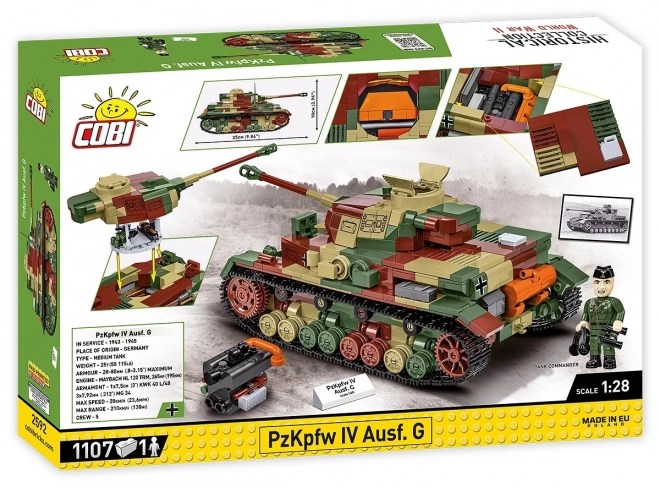 Druhá světová válka PZKPFW IV AUSF.G 1107 bloků