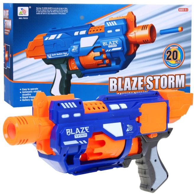Elektrická puška pro děti 6+ Blaze Storm 20 dlouhých pěnových nábojů + Dosah až 10 m