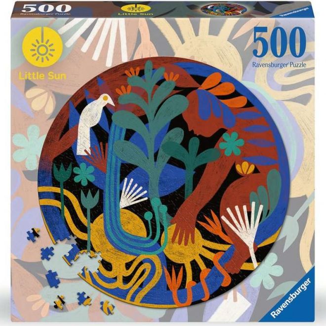 RAVENSBURGER Kulaté puzzle Little Sun: Změna k lepšímu 500 dílků