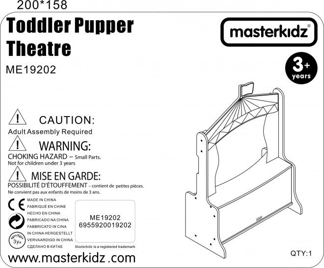 Dřevěné loutkové divadlo Masterkidz