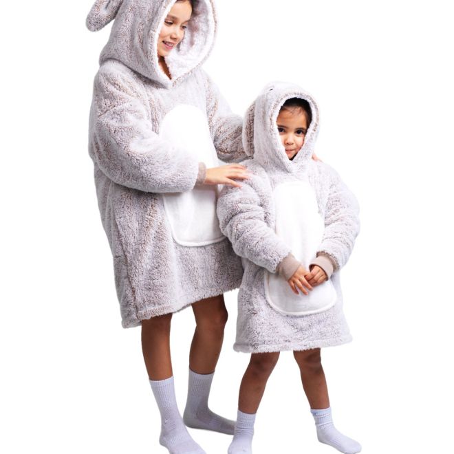 Cozy Noxxiez CH301 Králík - hřejivá televizní mikinová deka s kapucí pro děti 3 - 6 let