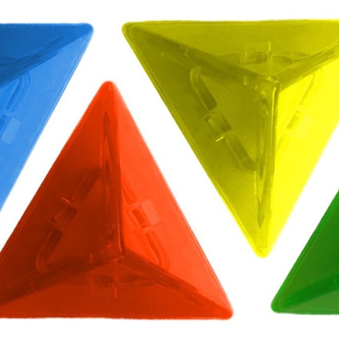 MAGFORMERS Lux pyramida barevná trojboká 1ks (mix)