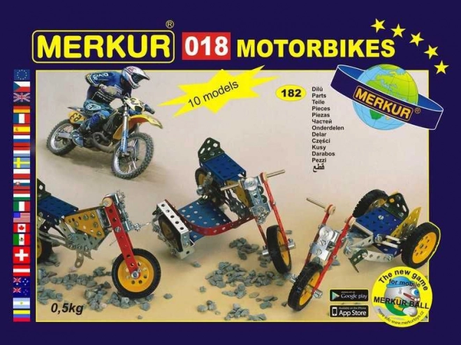 Merkur 018 Motocykly - 182 dílů