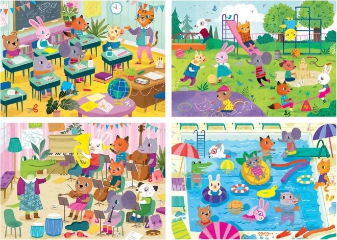 Educa puzzle den ve škole