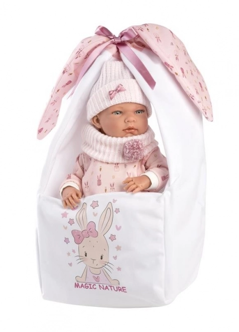 Llorens 73802 NEW BORN HOLČIČKA - realistická panenka miminko s celovinylovým tělem - 40 cm