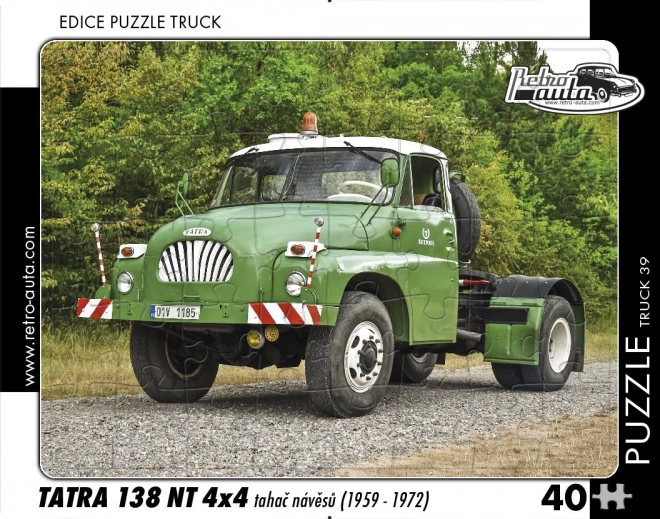 Retro puzzle náklaďák Tatra 138 NT 4x4