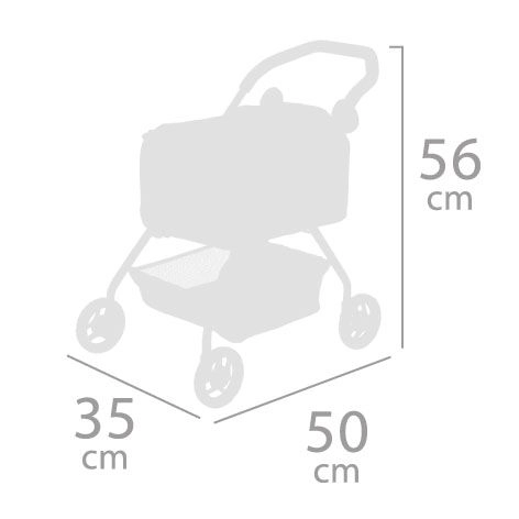 DeCuevas 86143 Můj první kočárek pro pejska a pejsek čivava DIDI 2021 - 56 cm