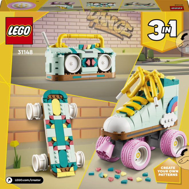 LEGO® Creator 3 v 1 31148 Retro kolečkové brusle
