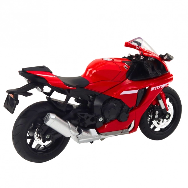 Sportovní motocykl kovový Červený R1 1:12