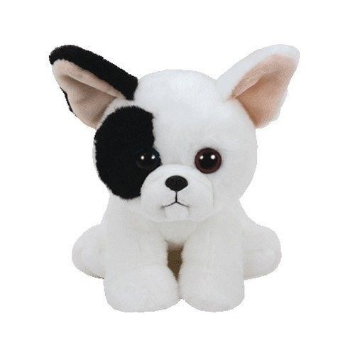 TY Beanie Babies Marcel maskot - Bílý pes 15 cm