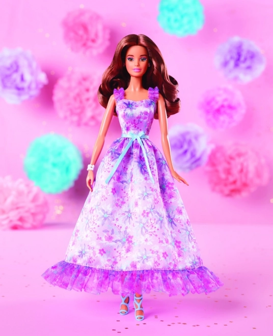 Panenka Barbie s podpisem narozeninových přání