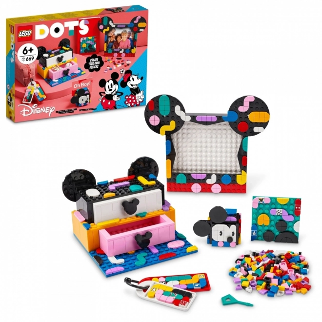 LEGO Dots 41964 Školní boxík Myšák Mickey a Myška Minnie